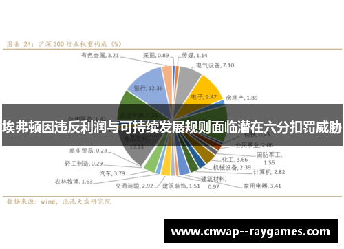 埃弗顿因违反利润与可持续发展规则面临潜在六分扣罚威胁