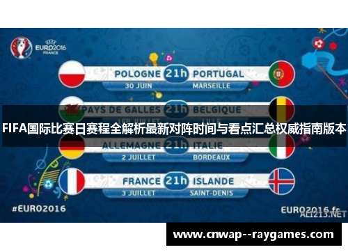 FIFA国际比赛日赛程全解析最新对阵时间与看点汇总权威指南版本