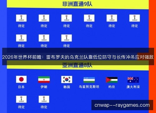 2026年世界杯前瞻：雷布罗夫的乌克兰队靠低位防守与长传冲吊应对强敌